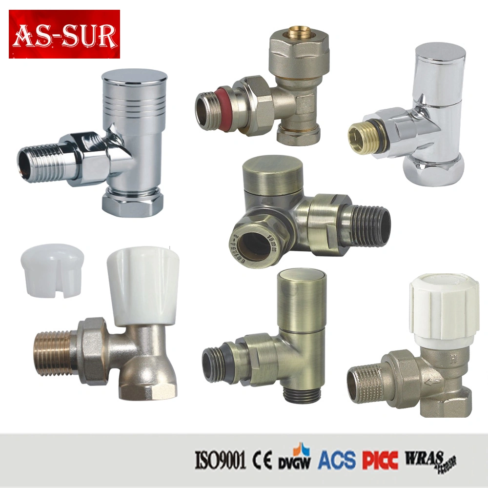 Thermostatic Temperature Controller Mixing Radiator Brass Angle Valve