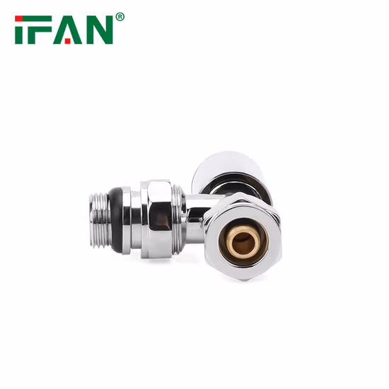 Angle Brass Chrome Plated Thermostatic Radiator Valve